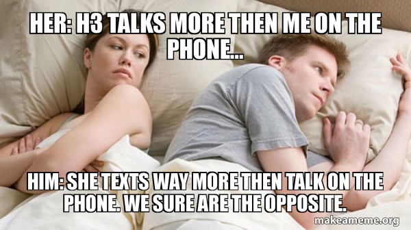 Couple thinking in bed meme