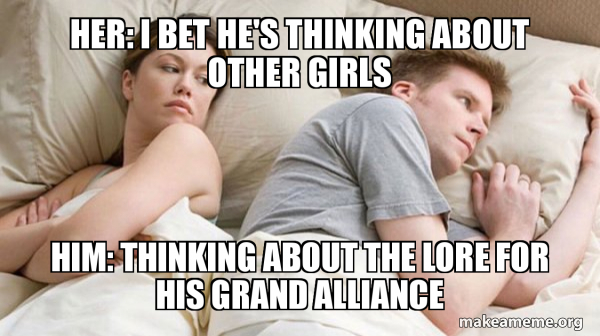 Couple thinking in bed meme