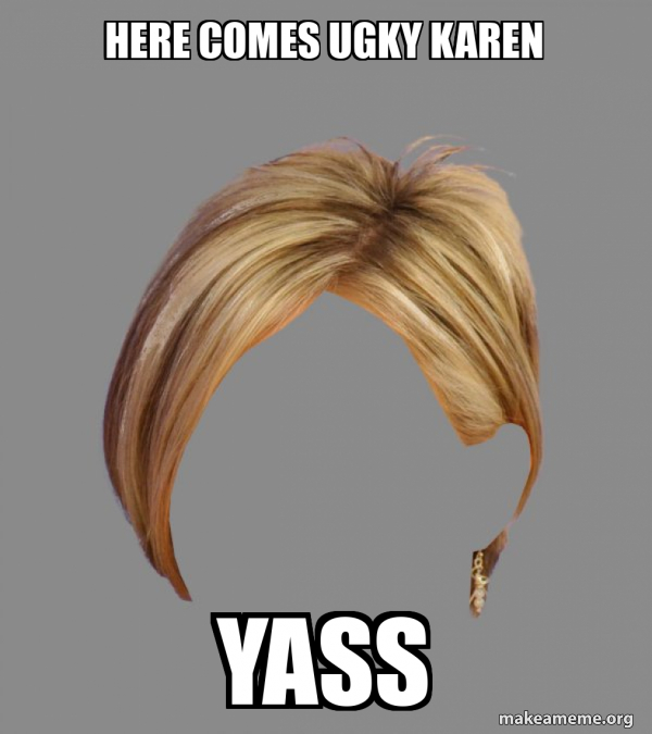 The Karen Hair meme