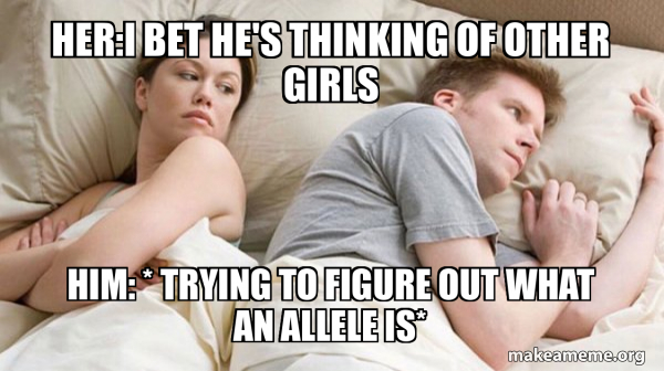 Couple thinking in bed meme