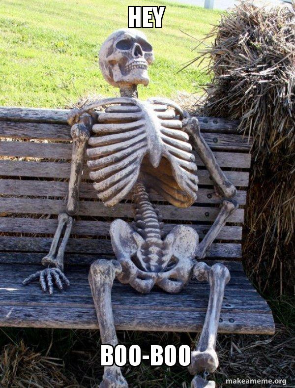 Hey Boo Skeleton Hey Boo Meme