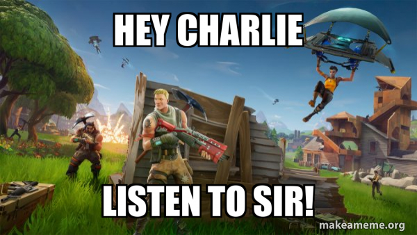 Fortnite Battle Royale game meme