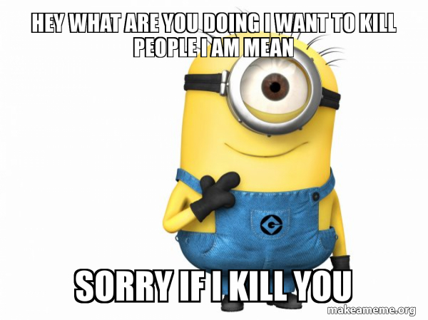 Thoughtful Minion  meme