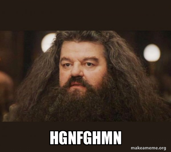 Hagrid - I should not have said that meme