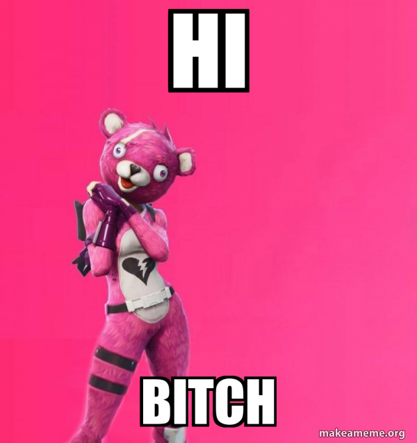 Creepy Bear Fortnite meme