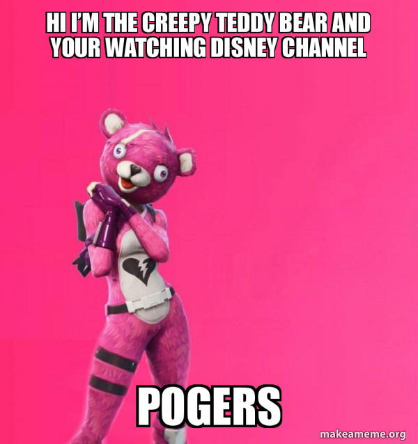 Creepy Bear Fortnite meme