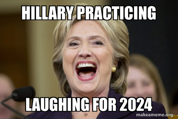 Hillary Clinton Laughs meme