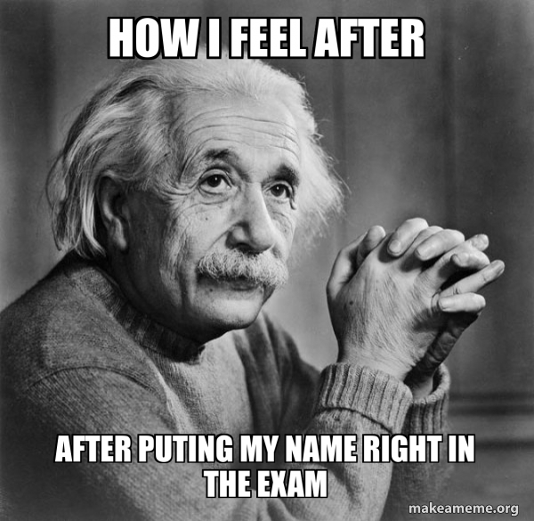 Serious Albert Einstein meme