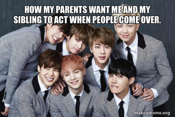 K-Pop Band BTS (Bangtan Boys) meme