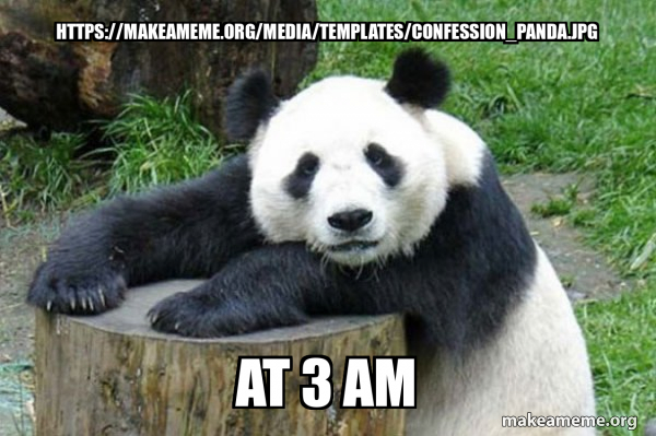 Confession Panda meme