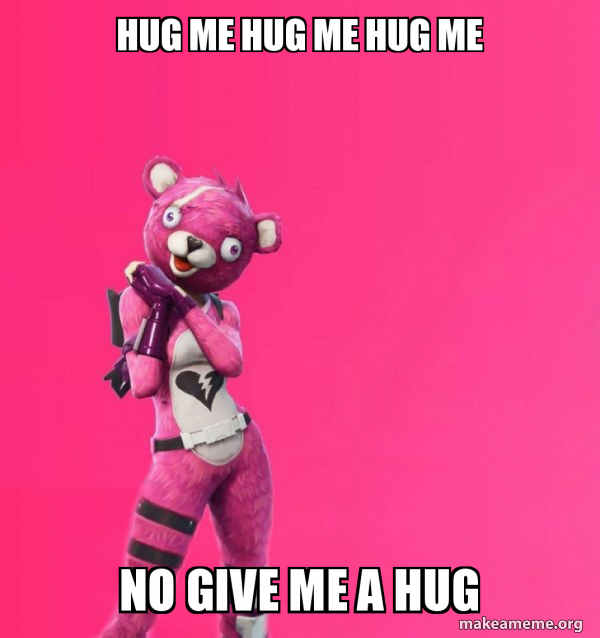 Creepy Bear Fortnite meme