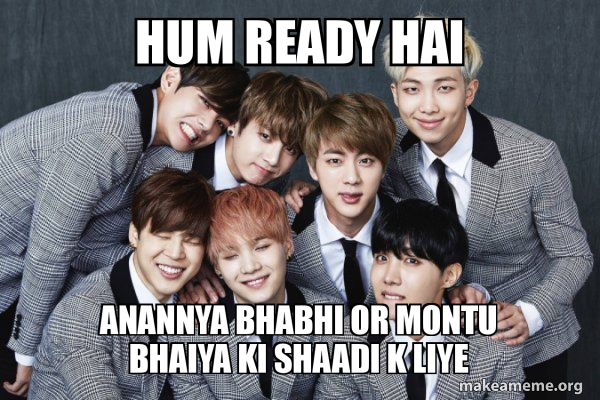 K-Pop Band BTS (Bangtan Boys) meme