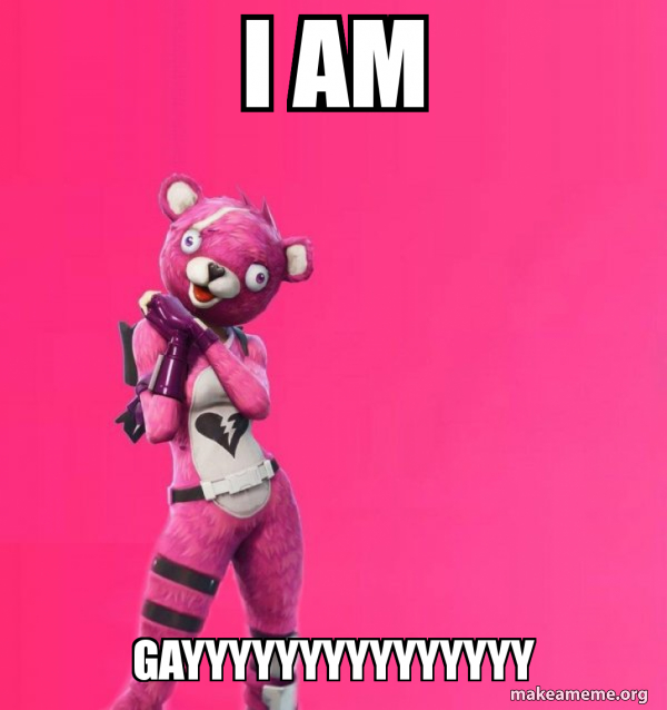 Creepy Bear Fortnite meme