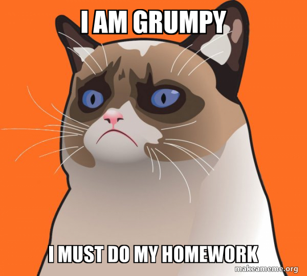 Cartoon Grumpy Cat meme