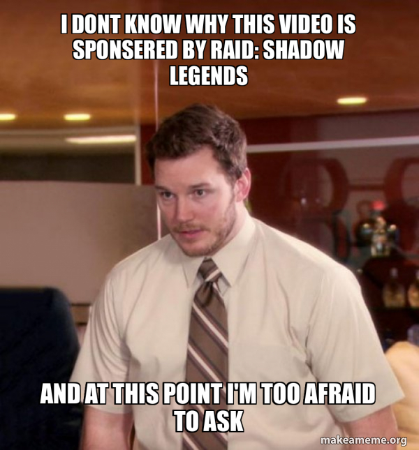 Andy Dwyer - Too Afraid To Ask meme