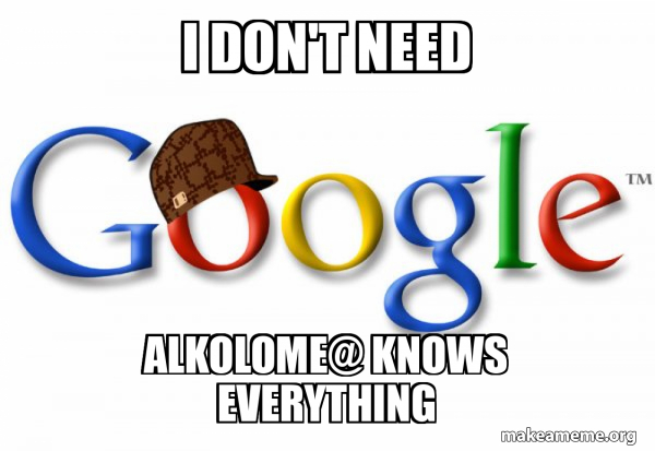 Scumbag Google meme