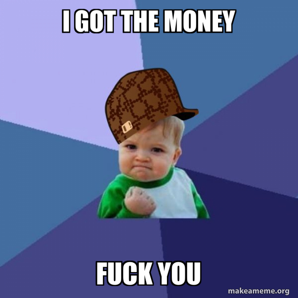 Scumbag Success Kid meme