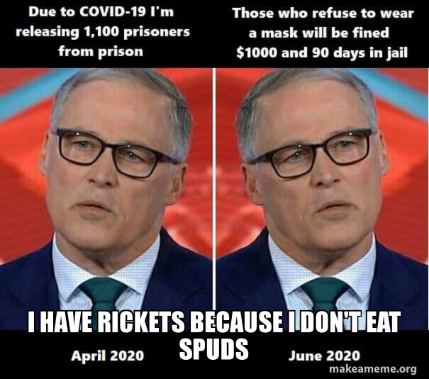 I have rickets because I don't eat spuds Meme Generator