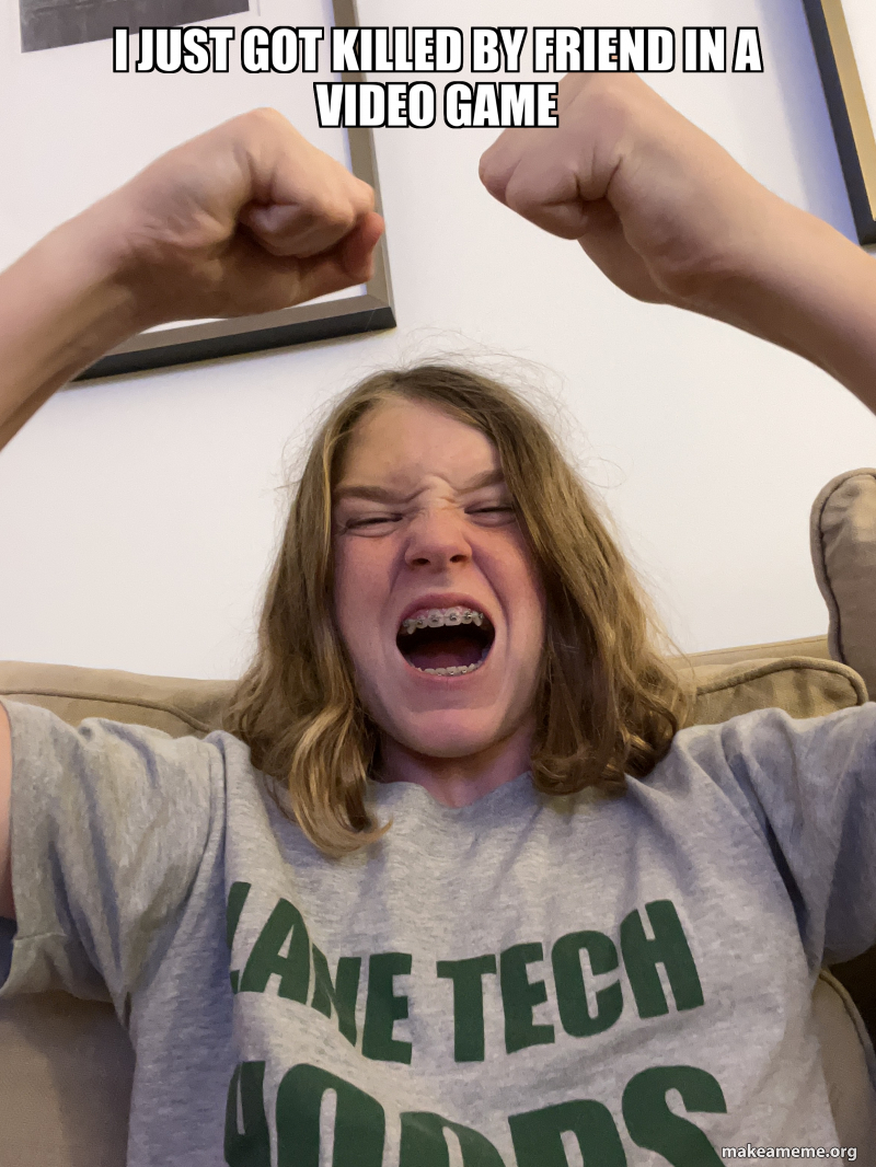 I just got killed by friend in a video game Meme Generator