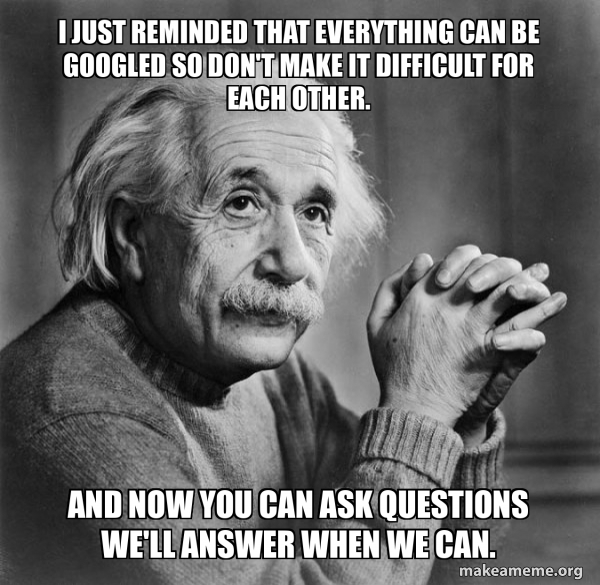 Serious Albert Einstein meme