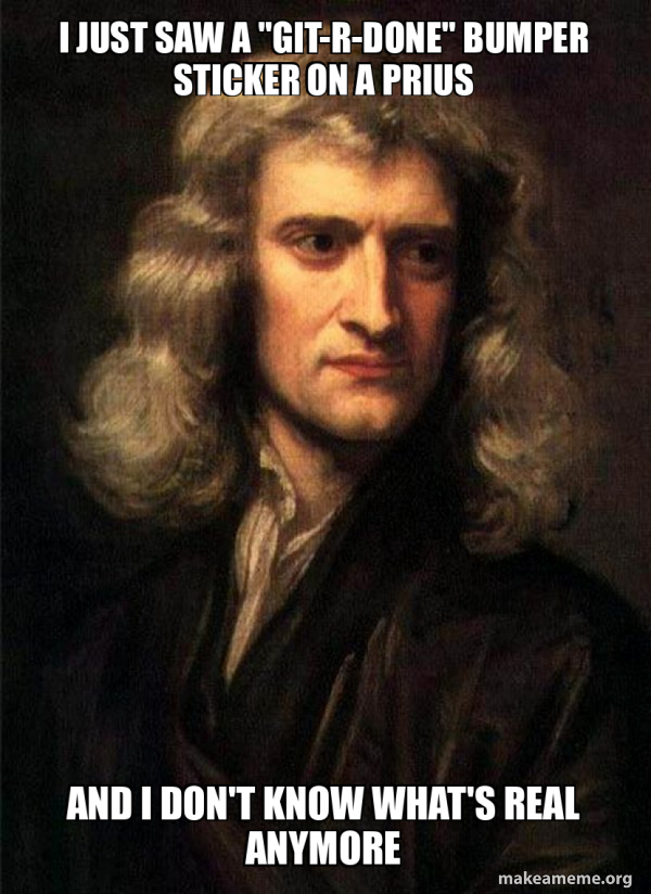 Sir Isaac Newton meme