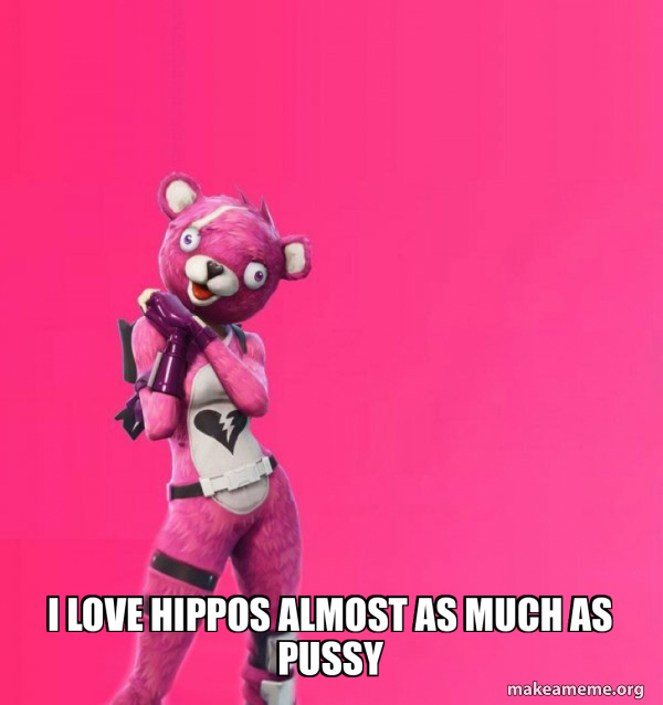 Creepy Bear Fortnite meme