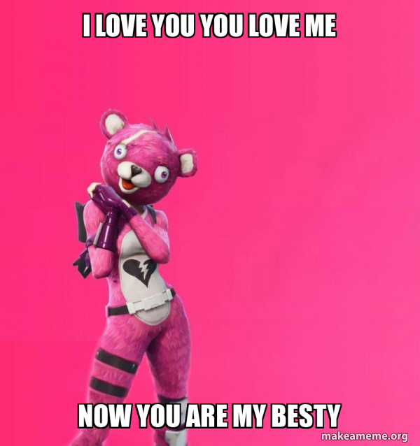 Creepy Bear Fortnite meme