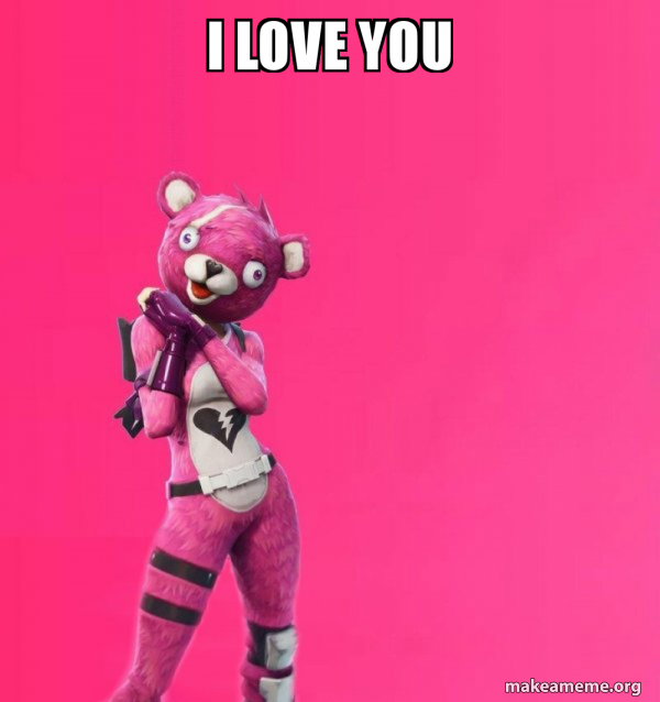 Creepy Bear Fortnite meme