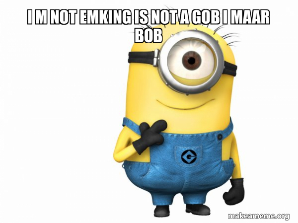 Thoughtful Minion meme