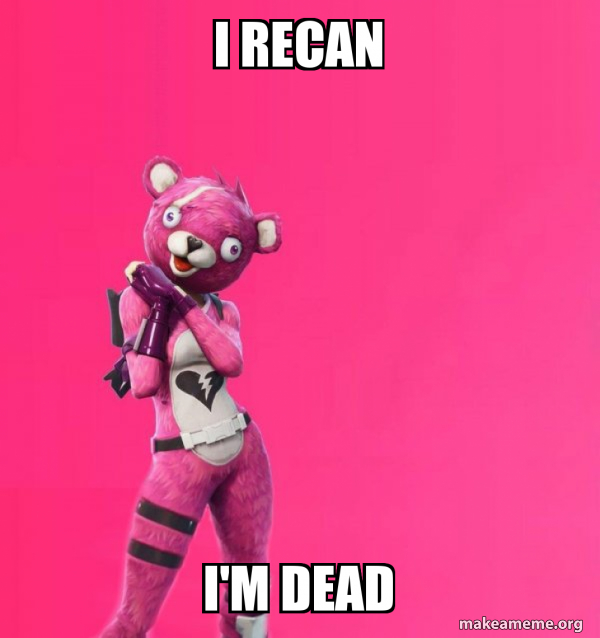 Creepy Bear Fortnite meme