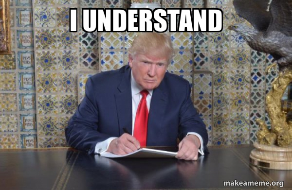 Donald Trump Writing Speech meme