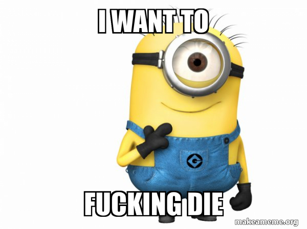 Thoughtful Minion meme