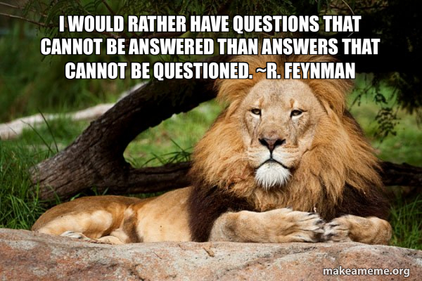 Contemplative Lion meme