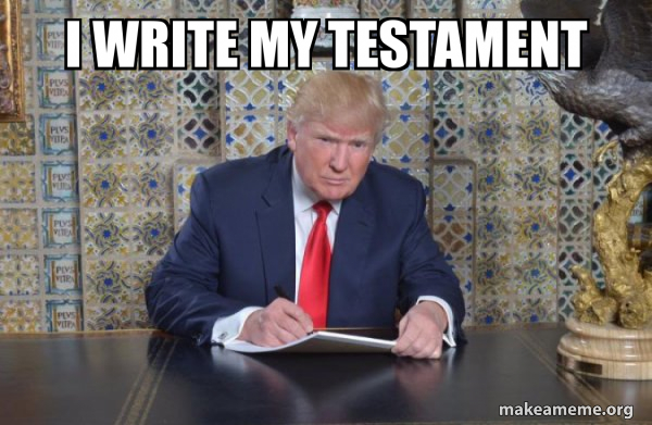 Donald Trump Writing Speech meme