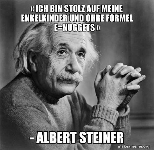 Serious Albert Einstein meme