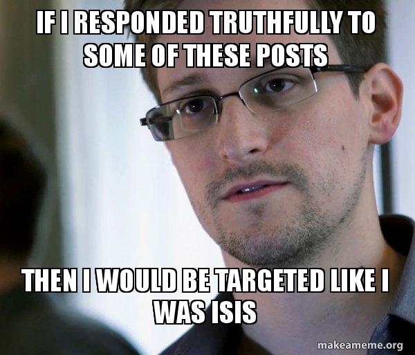 Edward Snowden (NSA Whistle Blower) meme