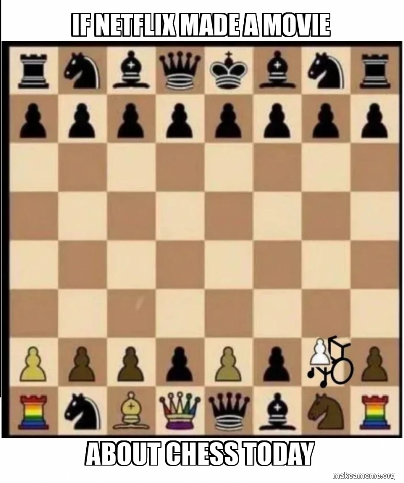 if netflix made a movie about chess today Meme Generator