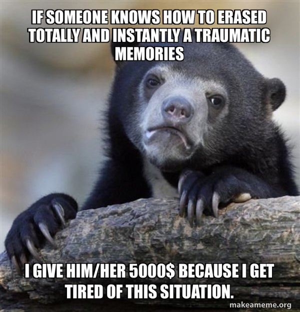 Confession Bear meme