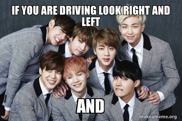 K-Pop Band BTS (Bangtan Boys) meme