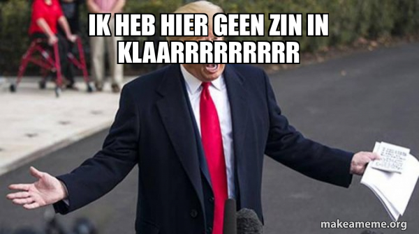 ik heb hier geen zin in klaarrrrrrrrr - Trump - Impeachment Quid Pro