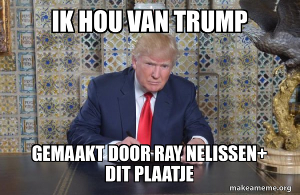 Donald Trump Writing Speech meme