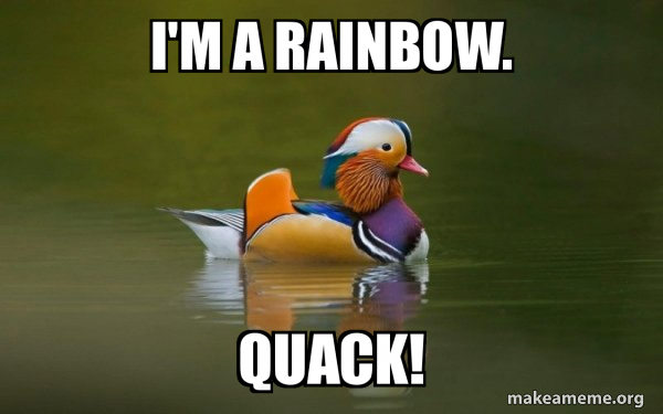 Fashionable Advice Mallard meme