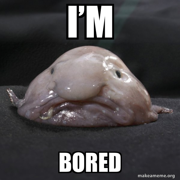 I’m Bored - Blobfish Meme Generator