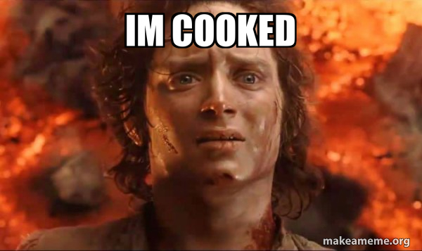 Im Cooked Frodo It s Over It s Done Meme Generator
