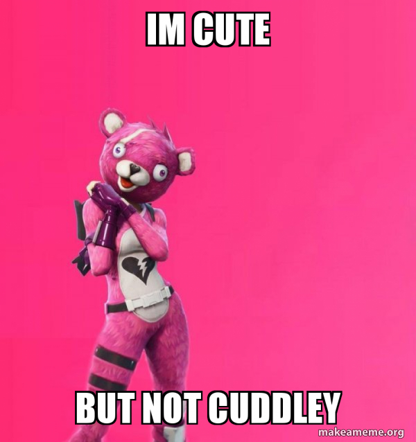 Creepy Bear Fortnite meme