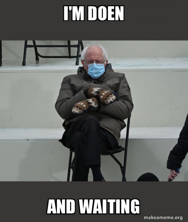 Bernie Sanders at the Inauguration meme