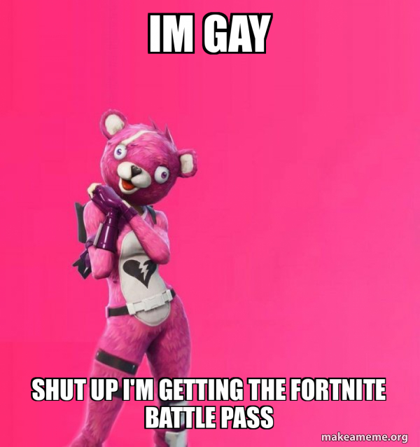 Creepy Bear Fortnite meme