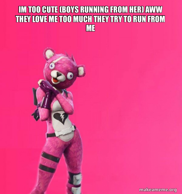 Creepy Bear Fortnite meme