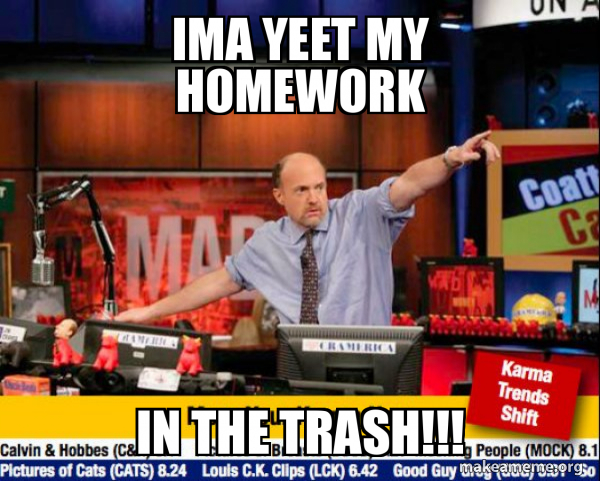 Mad Karma with Jim Cramer meme