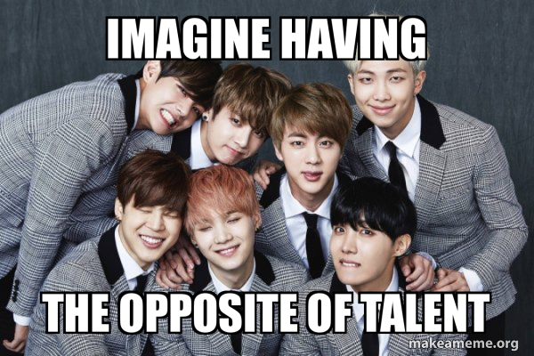 K-Pop Band BTS (Bangtan Boys) meme